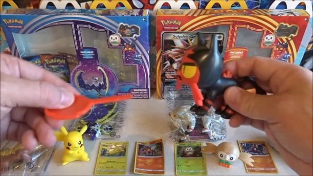 2017 NEW Pokémon Full set Action Figures & Holo Cards in Happy Meal McDonald's Solgaleo Lunala смотреть онлайн