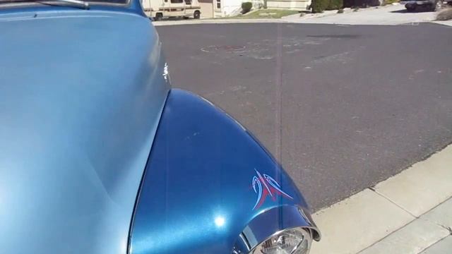 1947 Chevy pickup truck 235 six cylinder Fenton headers and split exhaust смотреть онлайн