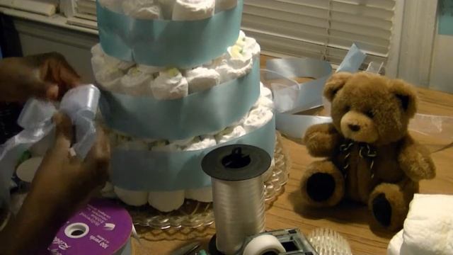 DIY Diaper Cake Made By Kids - Freestyle Friday #5