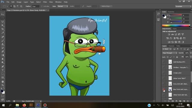 Make Thousand NFT Image use Layer Group With Photoshop смотреть онлайн