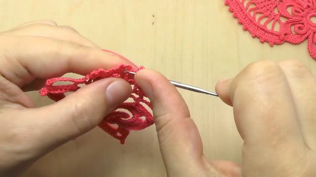 Урок вязания крючком ажурного мотива ЦВЕТОК С АНАНАСОМ crochet irish lace