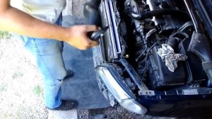 Установка радиатора охлаждения Volvo S80