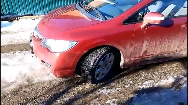 Тест зимних шин. Сравнение новых и изношенных зимних шин. смотреть онлайн