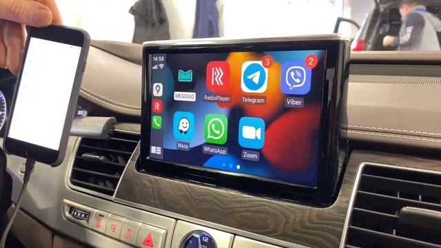 Audi A8. CarPlay + MirrorLink смотреть онлайн
