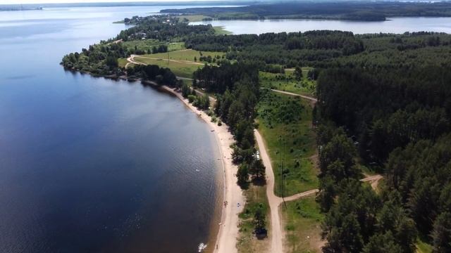 Слобода, Заречье, о. Селигер. Aerial dron 4K смотреть онлайн