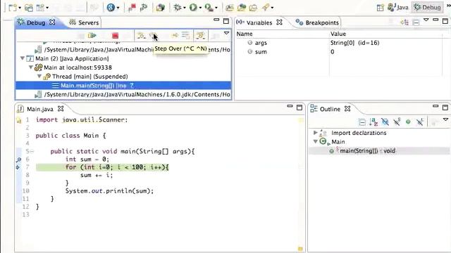 Eclipse Java Debugger Tutorial смотреть онлайн