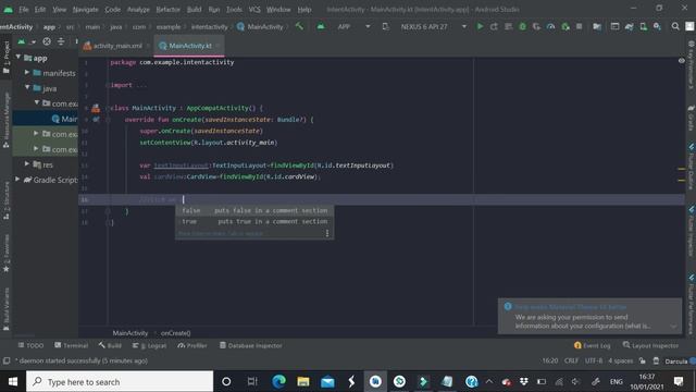 How to pass data from one activity to second activity using intent (Kotlin) for beginners || androi смотреть онлайн
