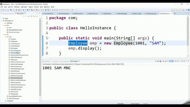 Java programming tutorial for beginners | Instance variables in Java ! смотреть онлайн