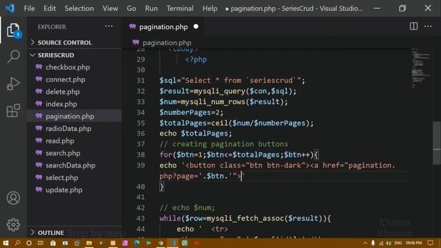 #13. Adding Pagination using PHP and MySQL database. смотреть онлайн