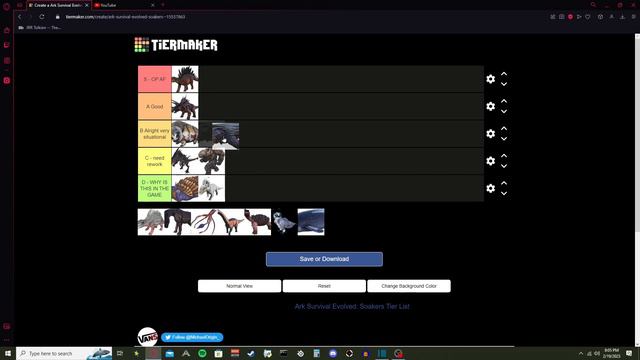 Ark Survival Evolved: Soakers Tier List 2023 смотреть онлайн
