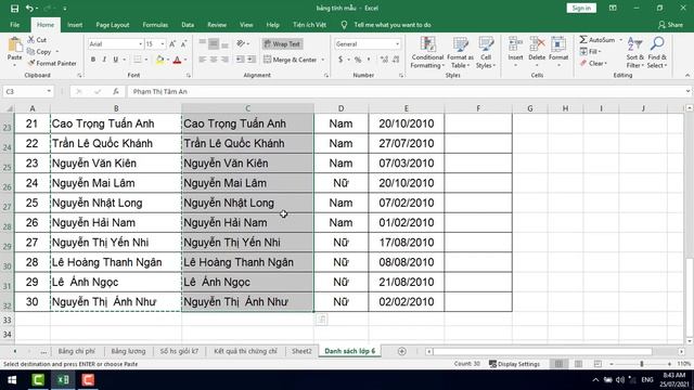 Cách sắp xếp tên trong Excel theo thứ tự abc cực nhanh смотреть онлайн