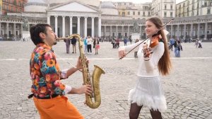 🔴 FELICITA' 🎷🇮🇹🎻 Daniele Vitale Sax & Karolina Protsenko ❤🎼🎶🎹🎵🎧