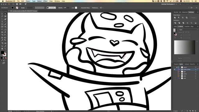 Adobe Illustrator. Создаём свои стикеры для Telegram и ВКонтакте. (Артем Лукьянов, VideoSmile) смотреть онлайн