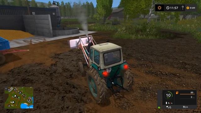 ПОМОГАЕМ БАБУШКЕ! ПРИВЕЗ НАВОЗ НА ОГОРОД! смотреть онлайн