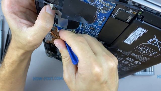 HP Envy 13-ad Disassembly, fan cleaning and thermal paste replacement смотреть онлайн