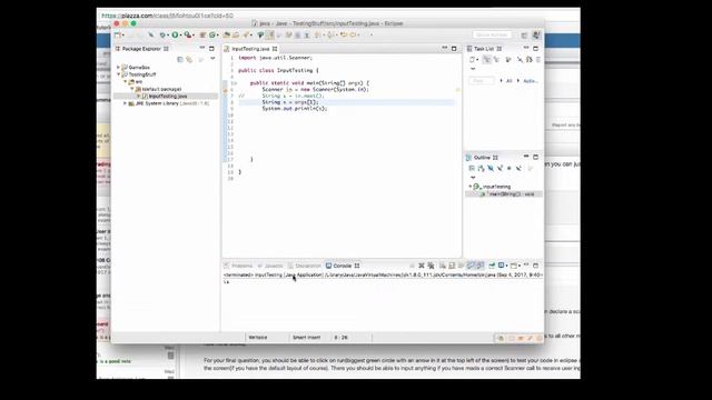 Using the java args array in Eclipse смотреть онлайн