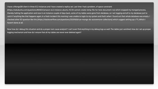 Why is my mongodb collection deleted automatically? смотреть онлайн
