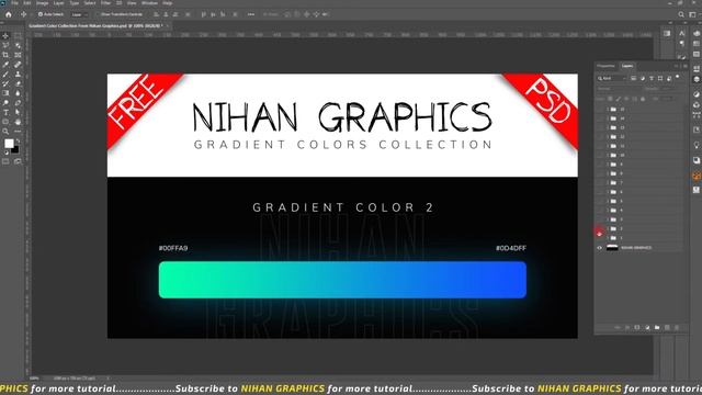 Gradient Color Photoshop Free Download | Photoshop tutorials смотреть онлайн