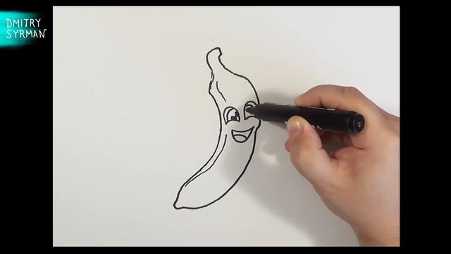 Как нарисовать Милый Банан, How to draw a Cute Banana смотреть онлайн