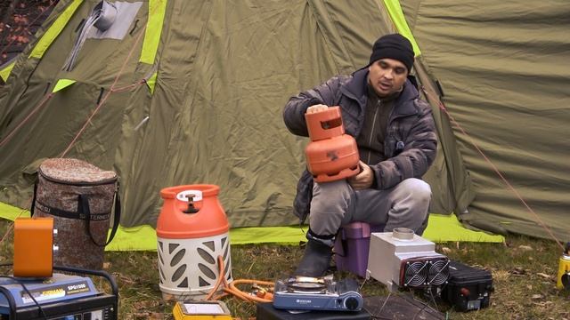 Отопление палатки, газ, дрова и безопасность смотреть онлайн