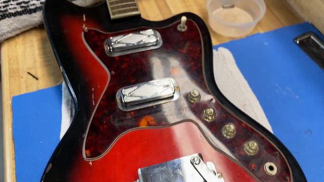 SEARS SILVERTONE 1478 Guitar AND 1481 Tube Amp DISASSEMBLE // DeArmond USA Original 1965 Matched Se смотреть онлайн