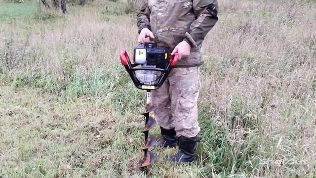 Работа мотобуром ADA Ground Drill 2, первые впечатления!!! смотреть онлайн
