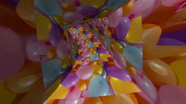 background.Фон для поздравления лабиринт шарики.Abstract Maze Bright Multicolored Looped Animated смотреть онлайн