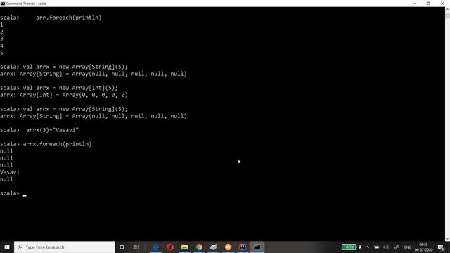 scala basics array arrabuffer 06 07 2020 смотреть онлайн