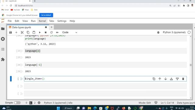 Python Tuple data type | Python data type | Python Variable in Hindi смотреть онлайн