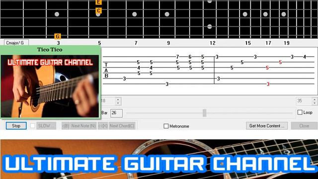 [Guitar Solo Tab] Tico Tico смотреть онлайн