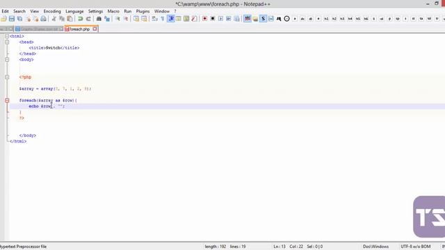 For Each Loop - Lecture 26 (PHP Tutorial) смотреть онлайн