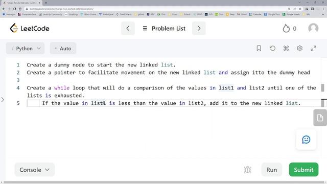 21. Merge Two Sorted Lists - Java LeetCode Solution смотреть онлайн