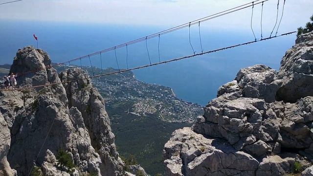 Гора Ай-Петри. Крым. Подъем по канатной дороге. Станция Мисхор. смотреть онлайн