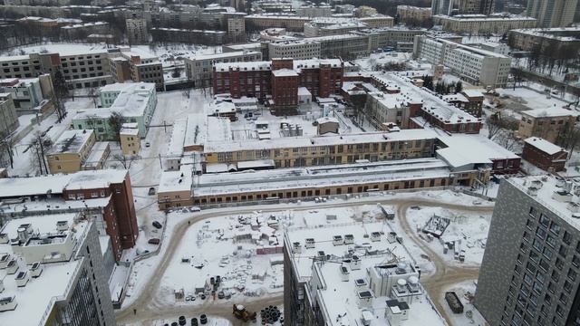 ЖК Светлана Парк, ЖК Панорама Парк Сосновка - 05.02.2022 - 1/2 - Ход строительства