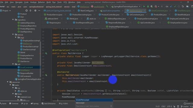 6. Spring Boot Mail Configuration with live coding смотреть онлайн