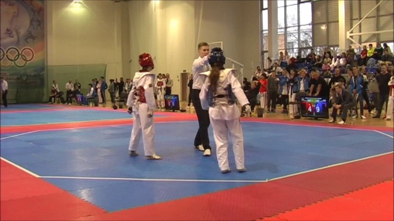 Taekwondo WTF. Чемпионат Москвы (до 21 года). Ж-53 1/8 финала Амирметова-Горбачева смотреть онлайн