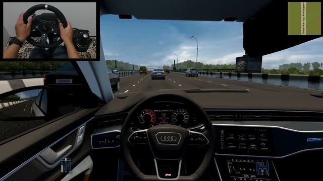 Audi RS7 2019 4.0 TFSI - City Car Driving | Logitech G920 Steering Wheel Gameplay смотреть онлайн