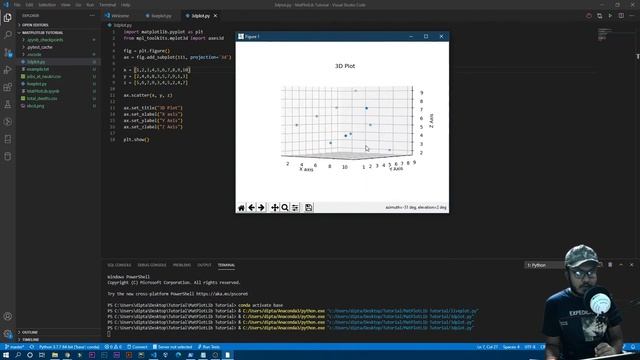 3 Dimensional Ploting in Matplotlib смотреть онлайн