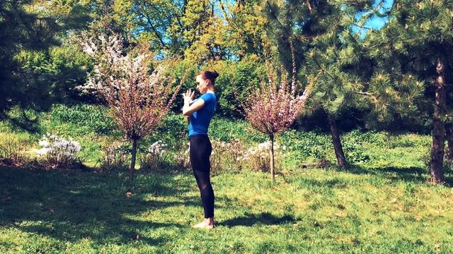 Shanti People - Surya Namaskar - Mantra | Asana 12 ( Om Bhaskaraya Namaha | Pranamasana ) EN|RU Sub смотреть онлайн