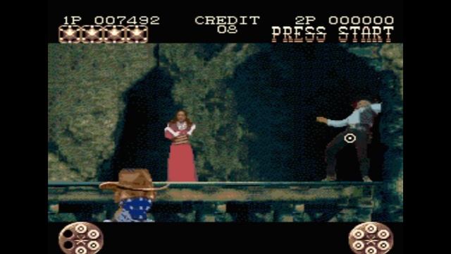 Sega Mega Drive 2 (Smd) 16-bit Lethal Enforcers 2 Gun Fighters Stage 5 Final