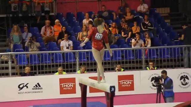 Celine van GERNER NED, Beam Senior Qualification, European Gymnastics Championships 2012 смотреть онлайн