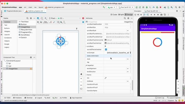 Material Design Progress Bar | Progress Indicators | Android Programming Basics смотреть онлайн