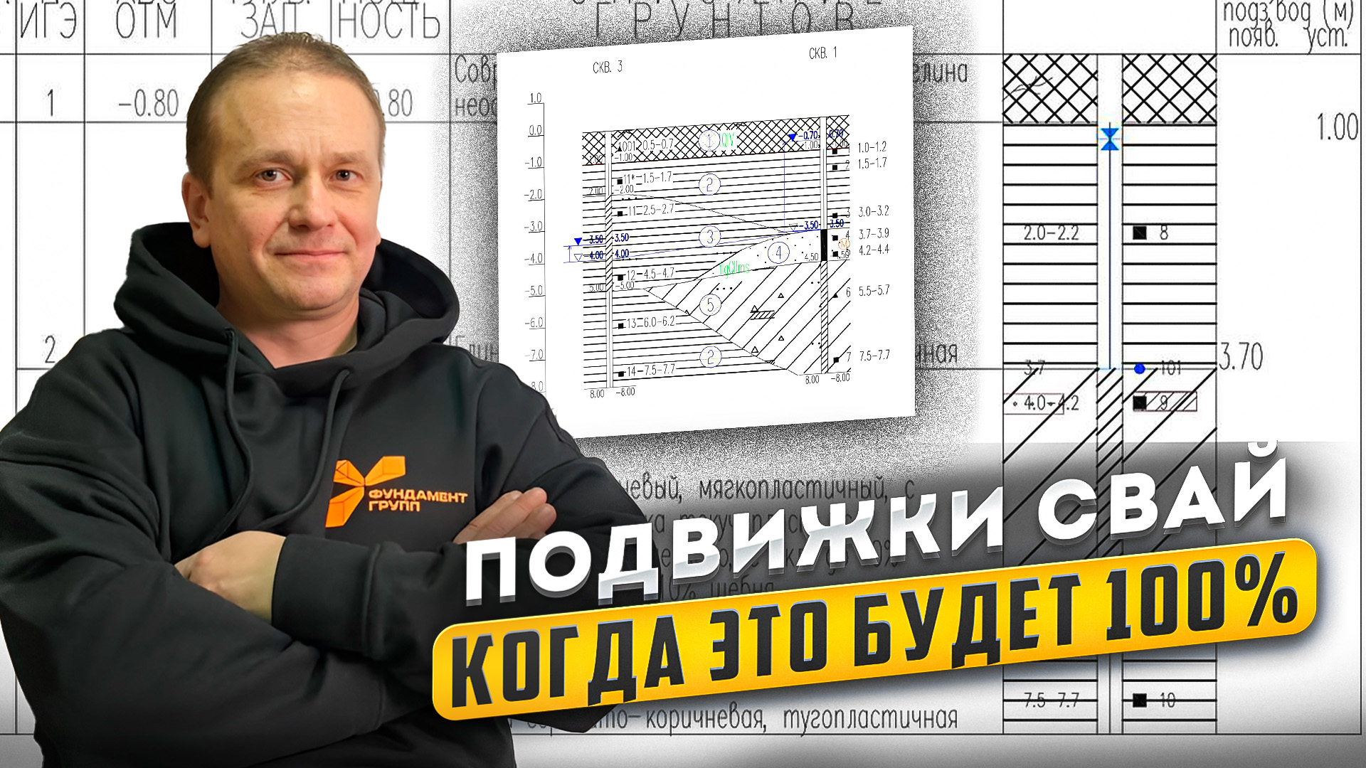 Подвижки забивных ж/б свай под фундаментом дома - когда это произойдет 100 % на участке смотреть онлайн