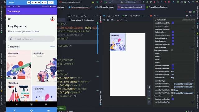 Online Learning Android App | Android Studio Tutorial смотреть онлайн
