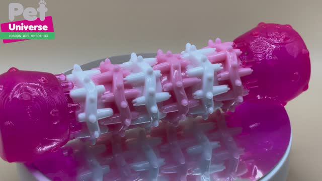 PU3004PK Игрушка для собак Pet Universe Косточка-кусалка, размер 15*4 см смотреть онлайн