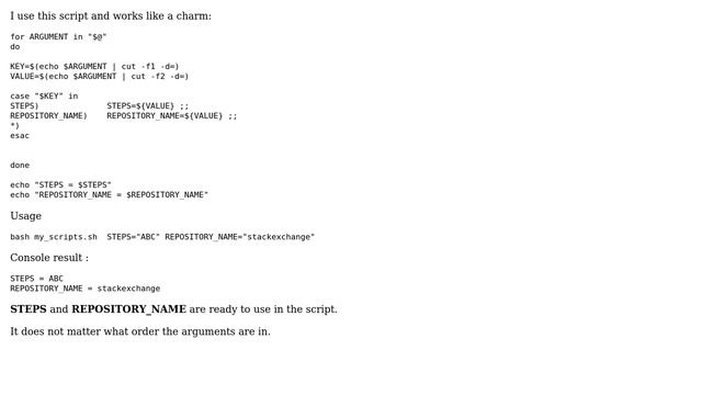 Unix & Linux: Passing named arguments to shell scripts (7 Solutions!!) смотреть онлайн