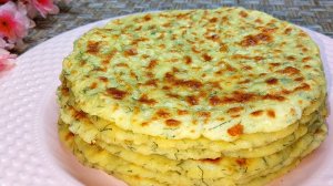 Завтрак за 10 Минут Сырные Лепешки на сковороде. Ленивые Хачапури на завтрак или перекус