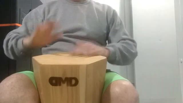 New DMD ashiko cajon white ash and red maple 12.5"×24" with a touch of chrysocolla stone inlay смотреть онлайн