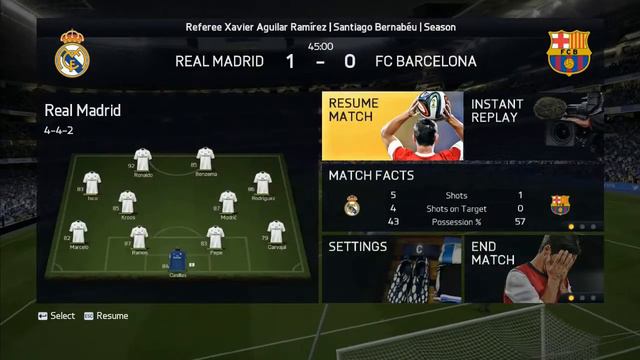 Fifa 15 | Real Madrid vs Barcelona | FULL Gameplay PC смотреть онлайн