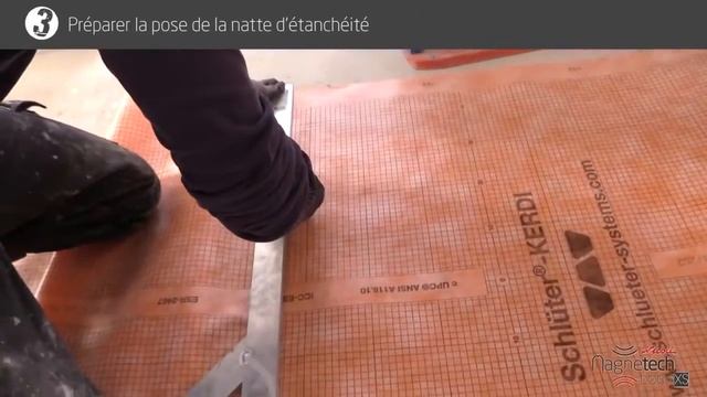 Монтаж душевого трапа Docia® XS MAGNETECH® смотреть онлайн